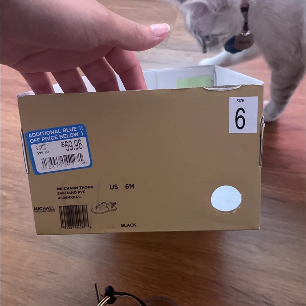 COPY - Black Saffiano pvc Michael Kors Sandals